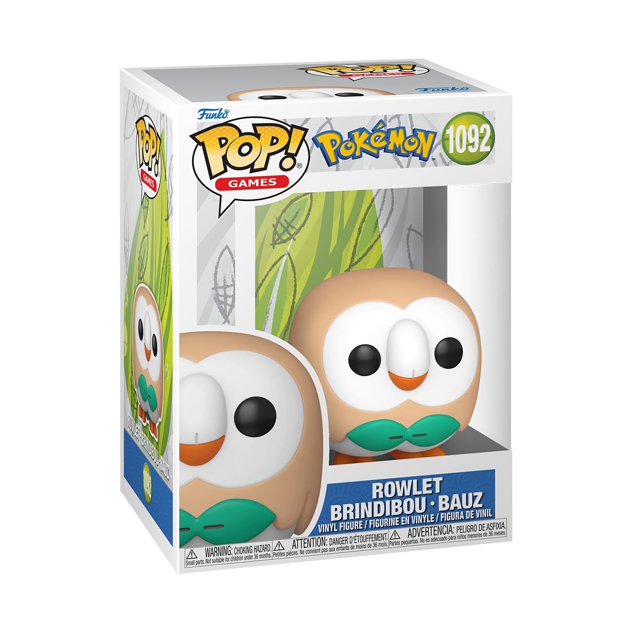 Funko Pop! Games: Pokemon - Rowlet - Figura de vinilo coleccionable - Idea de regalo - Producto oficial - Juguetes para niños y adultos - Fans de juegos - Figura modelo para coleccionistas y