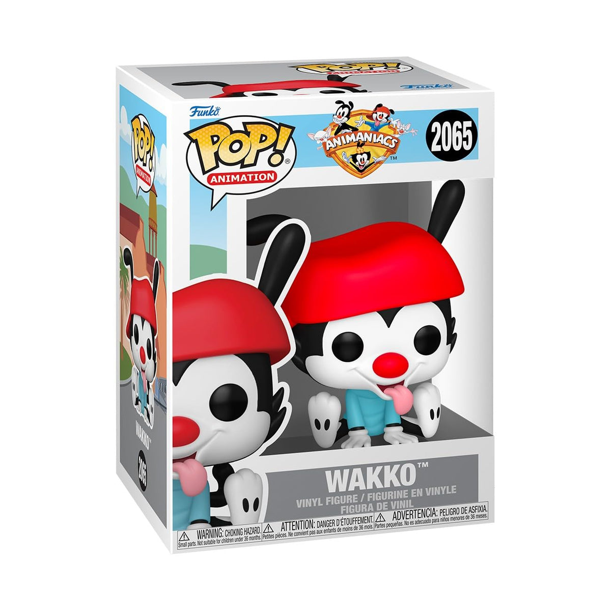 Funko Pop! Animation: Animaniacs - Wakko - Figura de vinilo coleccionable - Idea de regalo - Producto oficial - Juguetes para niños y adultos - Fans de dibujos animados - Figura modelo para
