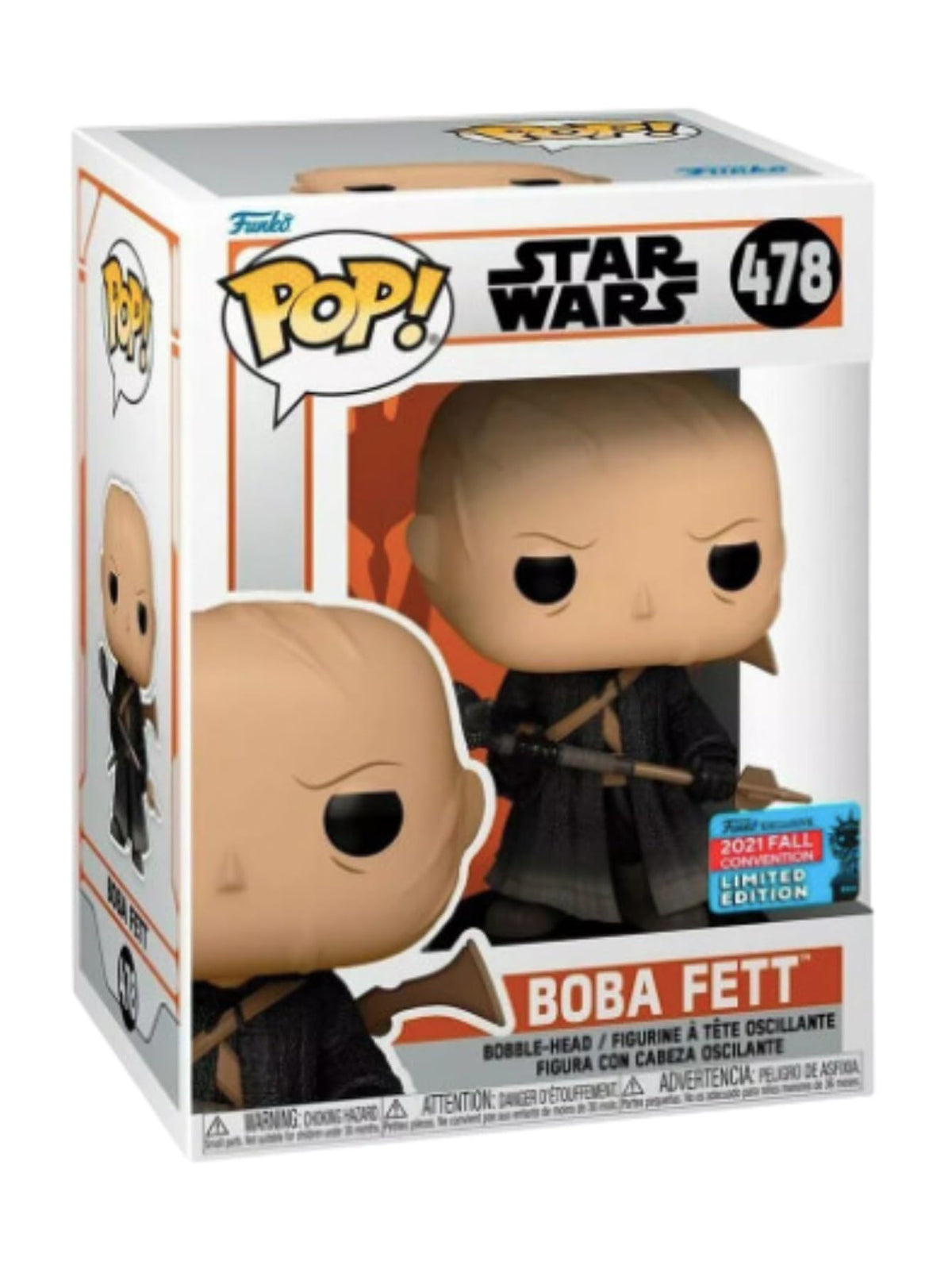 Star Wars: The Mandalorian - Boba Fett NYCC 2021 Exclusivo de Estados Unidos 478 Pop! Vinilo