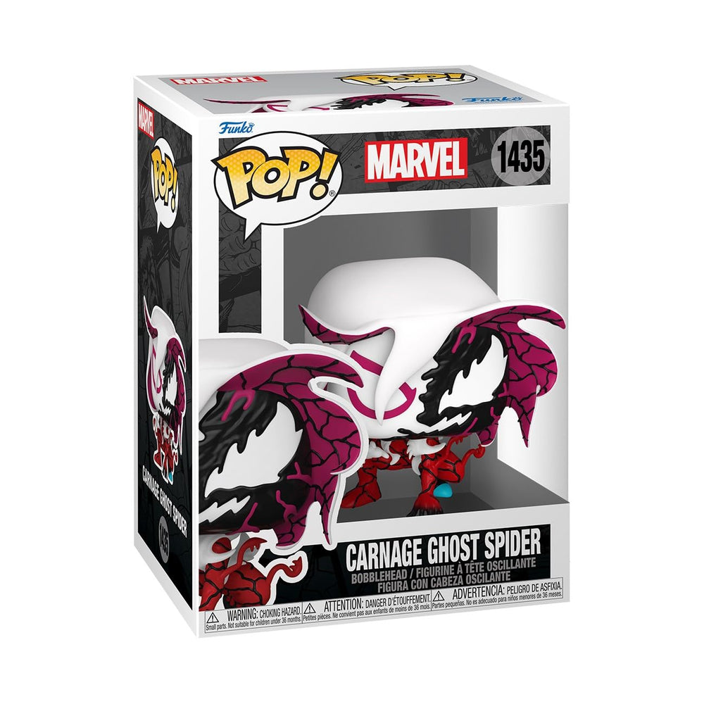 Funko POP Marvel: Carnageized - Ghost Spider - Marvel Comics - Figura de vinilo coleccionable - Idea de regalo - Producto oficial - para niños y adultos - Fans de los cómics - Figura modelo para