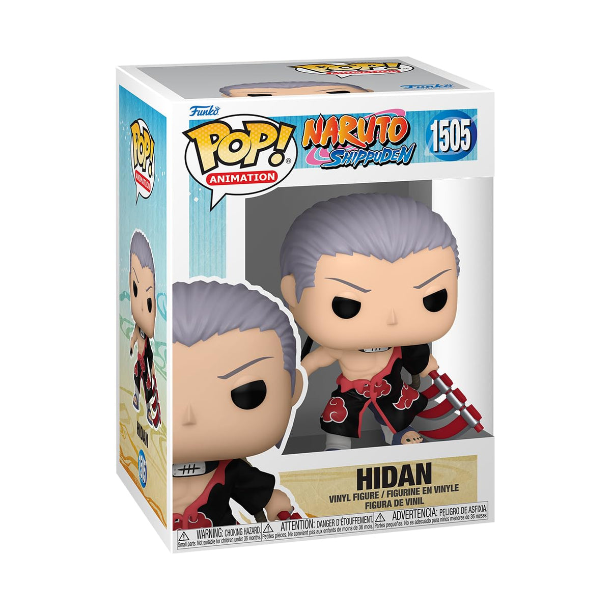 Funko Pop! Animation: Naruto - Hidan - 1/6 probabilidades para variante de persecución rara - Figura de vinilo coleccionable - Idea de regalo - Producto oficial - para niños y adultos - Fans del anime