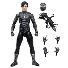Marvel Legends Series Spider-Man, Spider-Man 3 Figura de acción coleccionable de 6 pulgadas con accesorios de simbionte