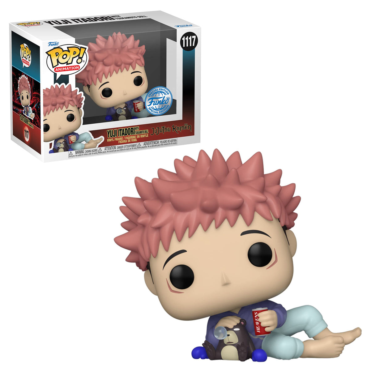 Funko Pop Animation Jujutsu Kaisen - Yuji Itadori con muñeca Tsukamoto 1117 figura de vinilo