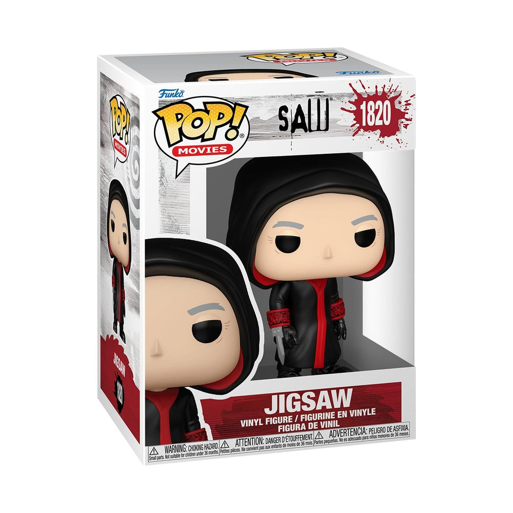 Funko Pop! Movies: Saw - Jigsaw - 1/6 probabilidades para variante de persecución rara - (los estilos pueden variar) - Figura de vinilo coleccionable - Idea de regalo - Producto oficial - Juguetes