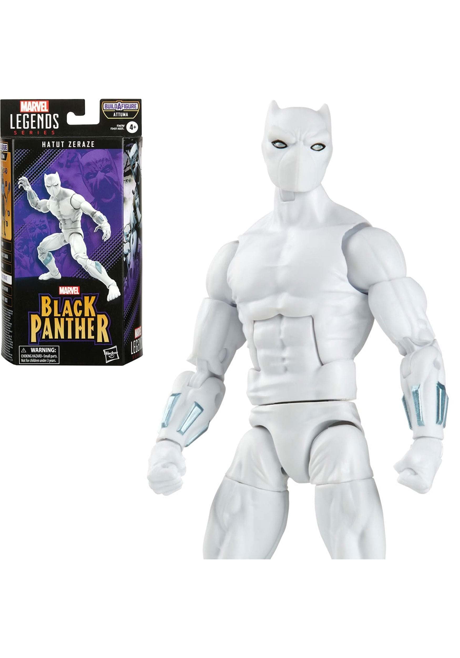 Marvel Legends Series Black Panther Hatut Zeraze - Figura de acción de Marvel Comics de 6 pulgadas, 6 accesorios, 1 pieza de construcción