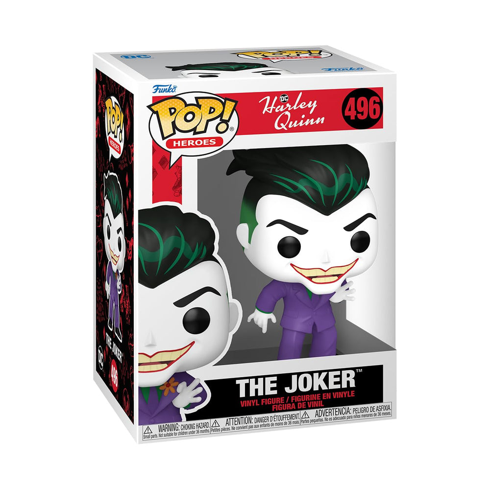 Funko Pop! Heroes: serie animada de Harley Quinn - The Joker - Figura de vinilo coleccionable - Idea de regalo - Producto oficial - para niños y adultos - Fans de la televisión - Figura modelo para