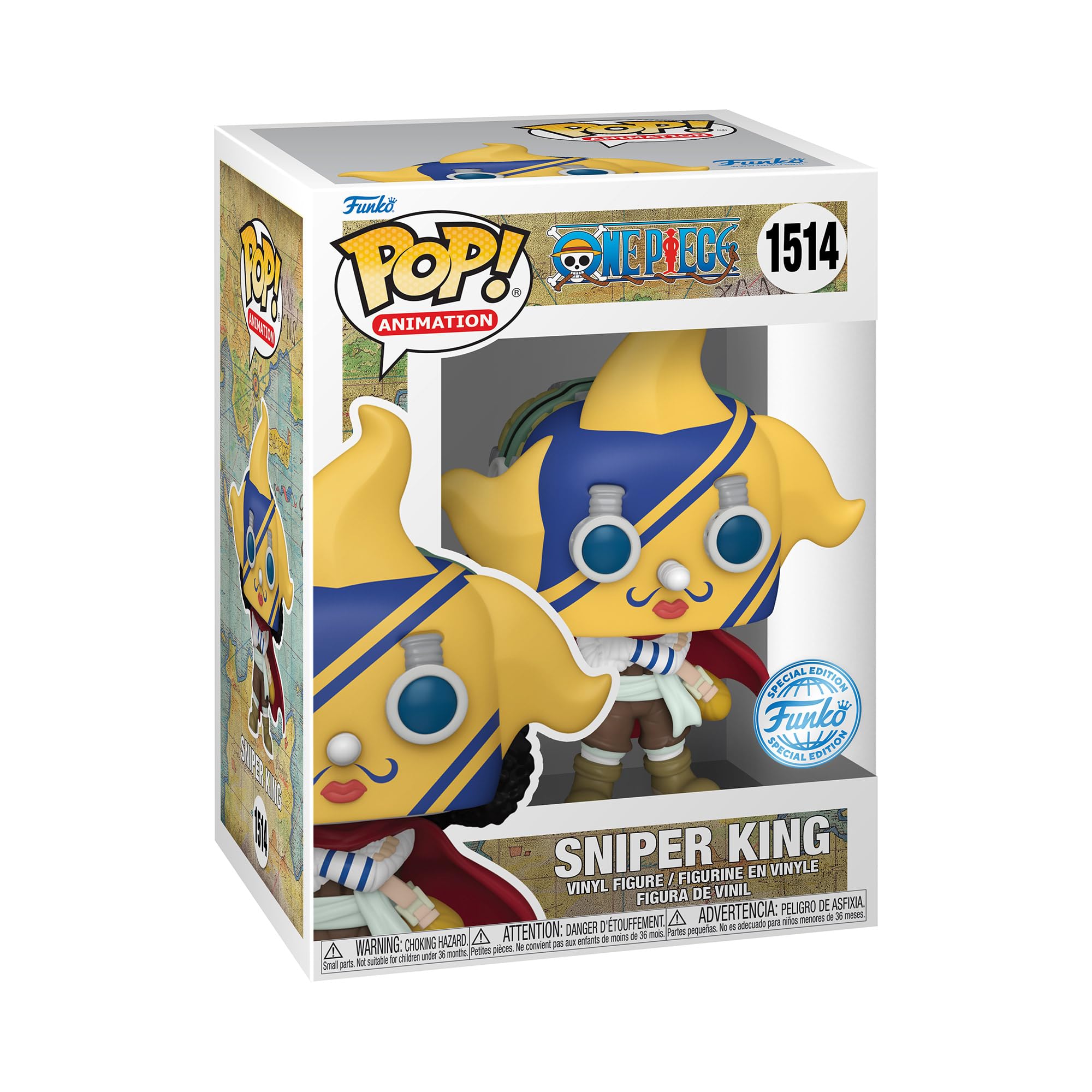 Funko Pop! Animación: One Piece - Sniper King 1514, Chalice Collectibles Exclusive, Figura de vinilo