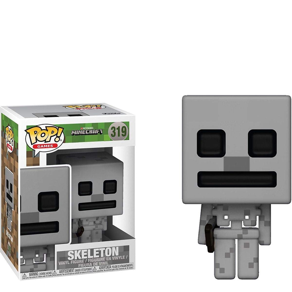 Funko Pop! Games: Minecraft - Figura coleccionable de esqueleto