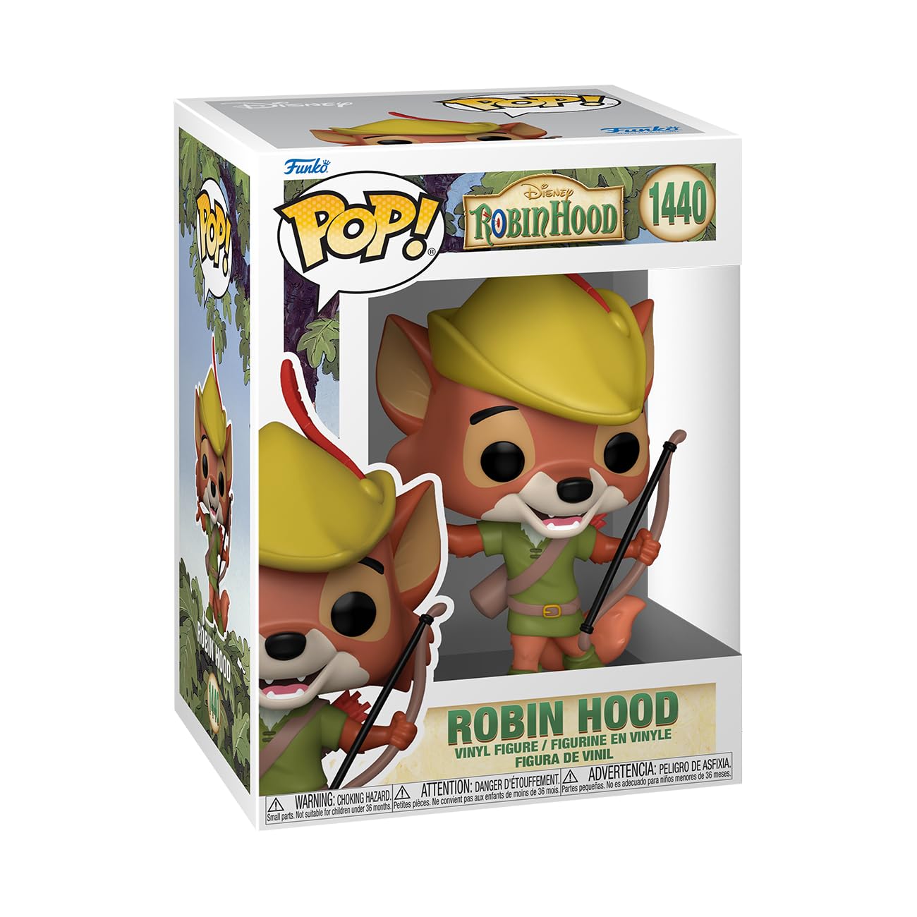 Funko Pop! Disney: Robin Hood - Figura de vinilo coleccionable - Idea de regalo - Producto oficial - para niños y adultos - fanáticos de las películas - Figura modelo para coleccionistas y exhibidores