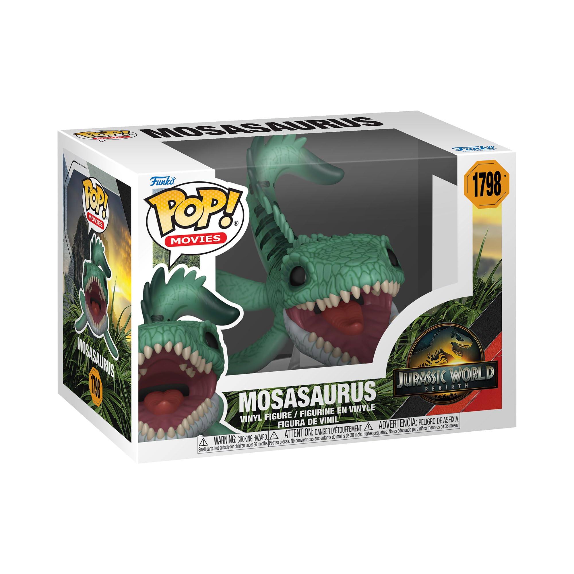 Funko Pop! Películas: Jurassic World: Renacimiento - Mosasaurus - Figura de vinilo coleccionable - Idea de regalo - Mercancía oficial - Juguetes para niños y adultos - Fans de películas - Figura de