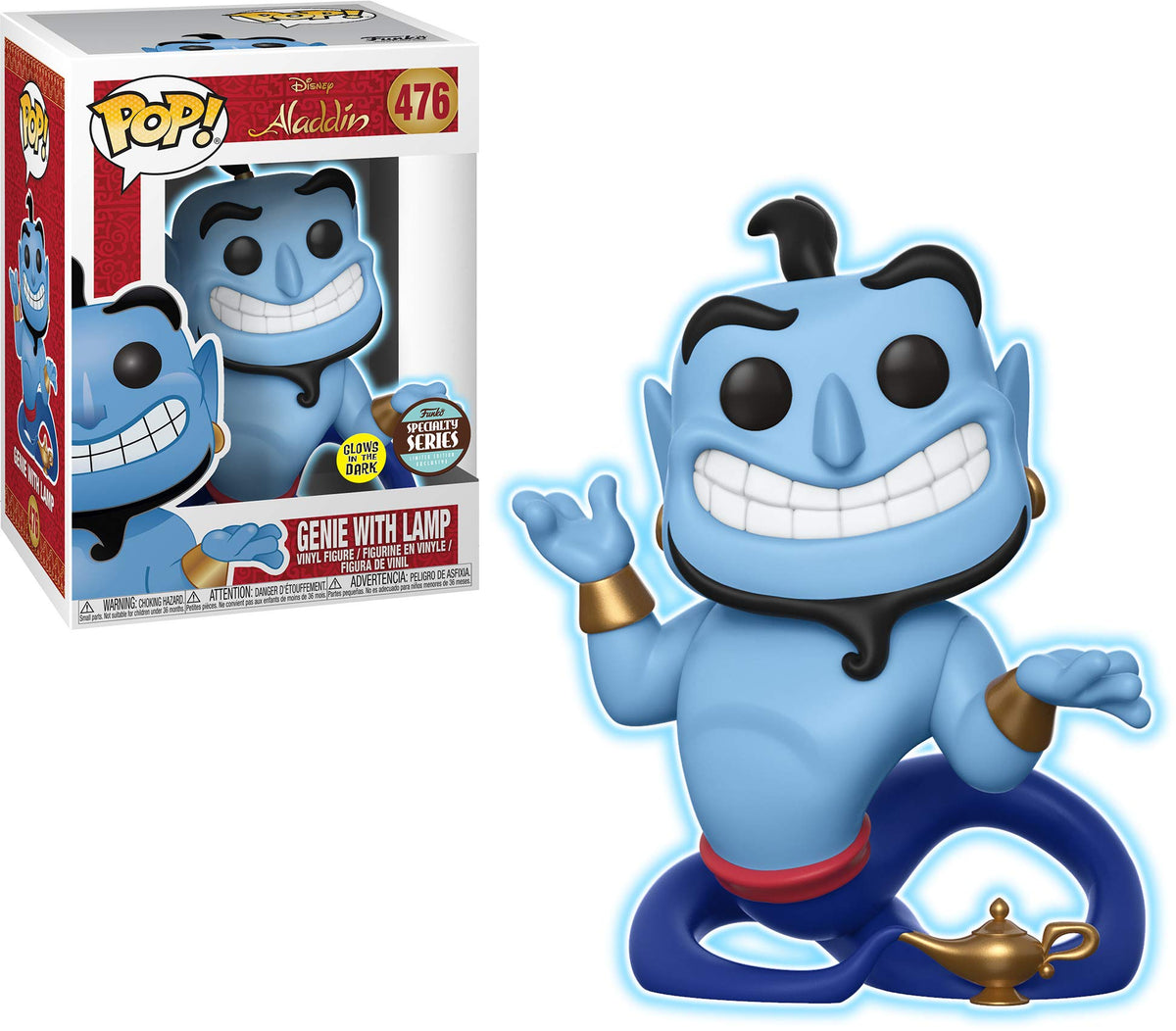 Funko POP! Specialty Series: Disney - Genie w/Lamp (Glow in The Dark)