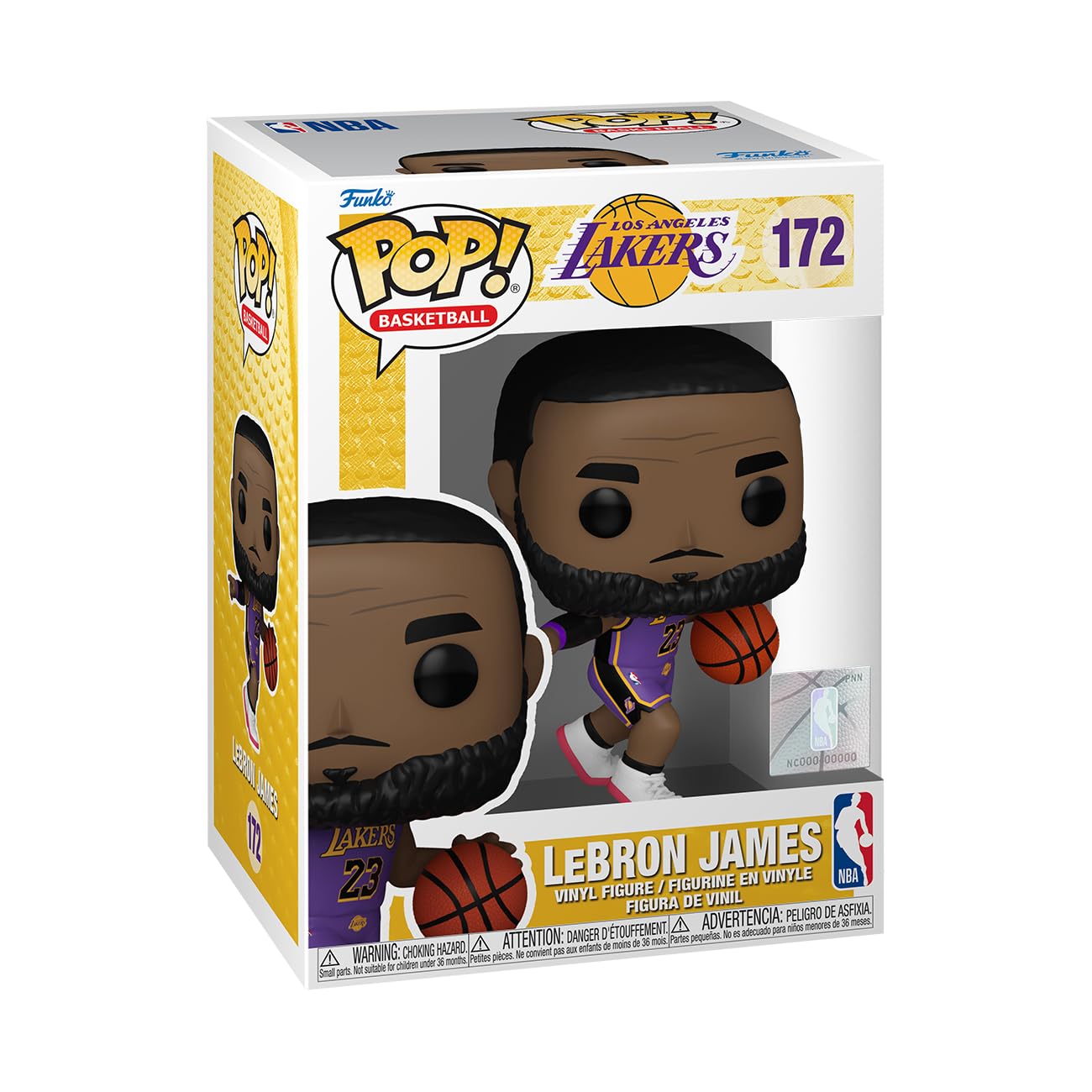 Funko POP! NBA: Lakers - Lebron James - Figura de vinilo coleccionable - Idea de regalo - Producto oficial - para niños y adultos - fanáticos de los deportes - Figura modelo para coleccionistas y