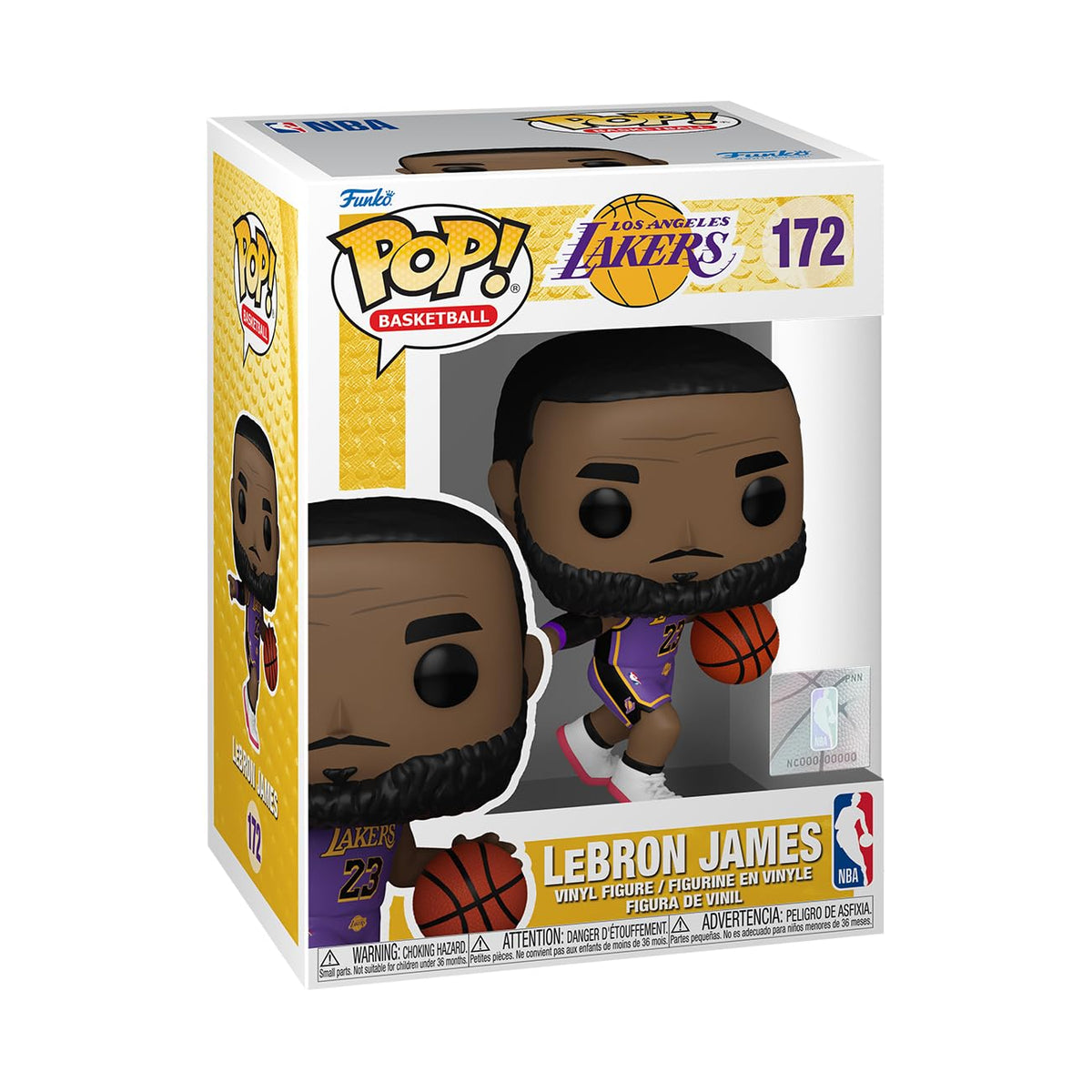 Funko POP! NBA: Lakers - Lebron James - Figura de vinilo coleccionable - Idea de regalo - Producto oficial - para niños y adultos - fanáticos de los deportes - Figura modelo para coleccionistas y