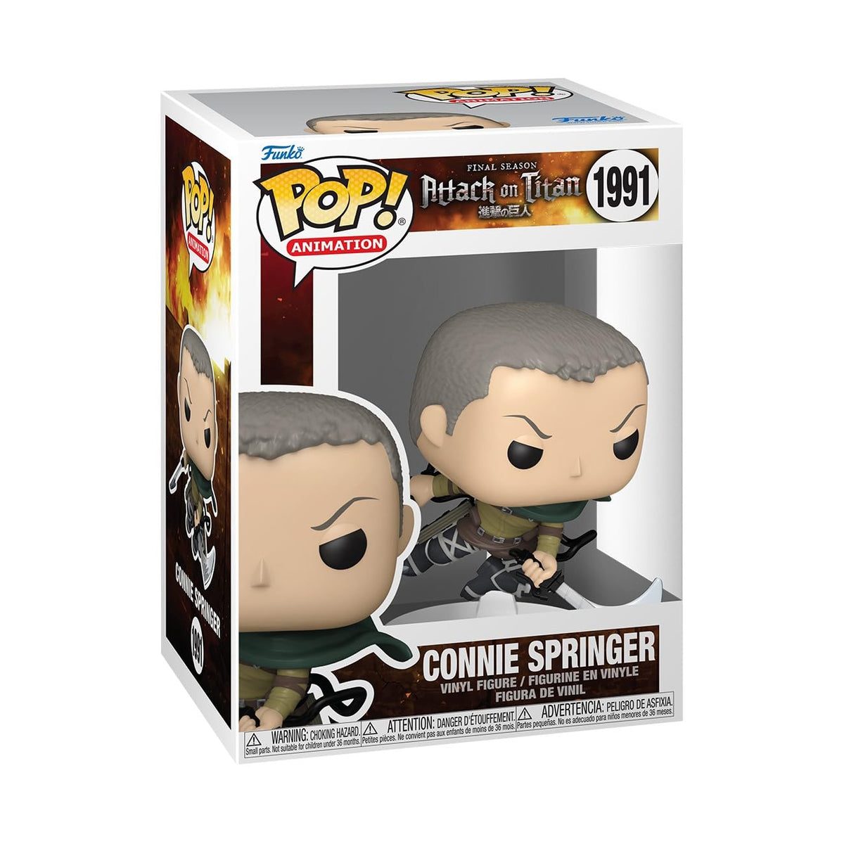 Funko Pop! Animation: Attack on Titan - Connie Springer - Figura de vinilo coleccionable - Idea de regalo - Producto oficial - Juguetes para niños y adultos - Fans del anime - Figura modelo para