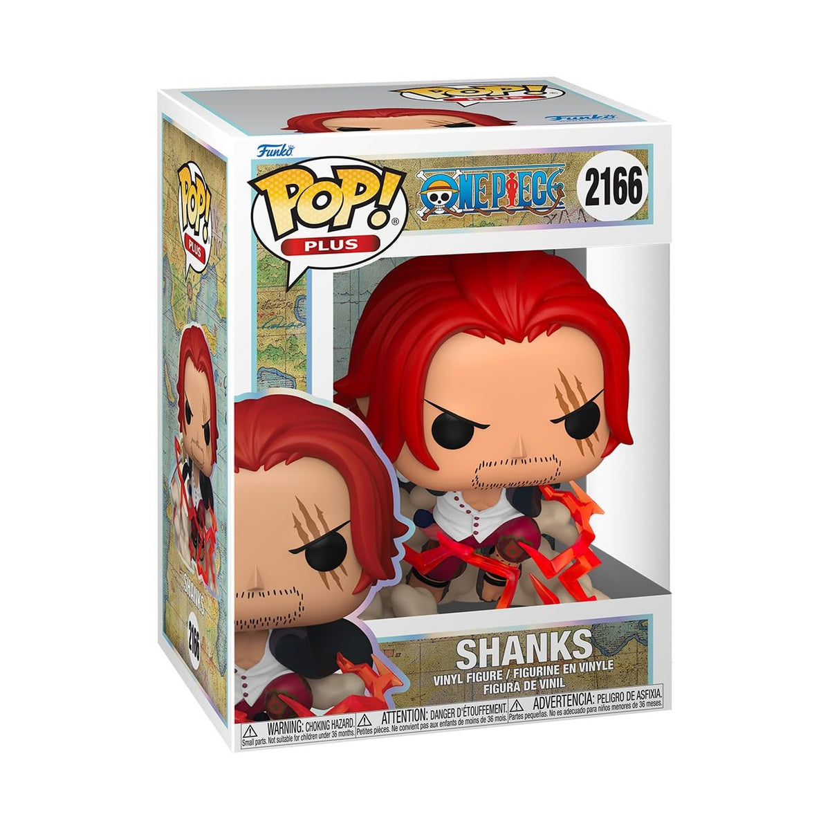Funko Pop! Plus: One Piece - Shanks - Figura de vinilo coleccionable - Idea de regalo - Mercancía oficial - Juguetes para niños y adultos - Fans de anime - Figura modelo para coleccionistas y