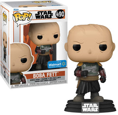 Funko Star Wars: Mandalorian - Boba Fett sin casco de vinilo Bobblehead exclusivo