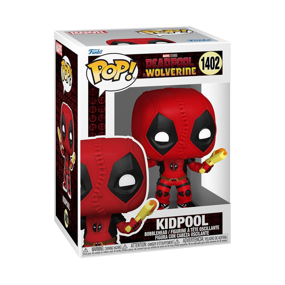 Funko Pop! Marvel: Deadpool &amp Wolverine - Kidpool - Figura de vinilo coleccionable - Idea de regalo - Producto oficial - para niños y adultos - Fans de películas - Figura modelo para coleccionistas y