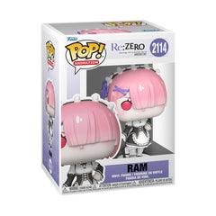 Funko Pop! Animation: Re: Zero - Ram - Figura de vinilo coleccionable - Idea de regalo - Producto oficial - Juguetes para niños y adultos - Fans del anime - Figura modelo para coleccionistas y