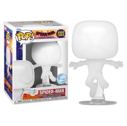 Funko POP! Vinyl: Spider-Man: Across The Spider-Verse: Miles Morales - (Transparente) - Spider-Man - Figura de vinilo coleccionable - Idea de regalo - Producto oficial - para niños y adultos