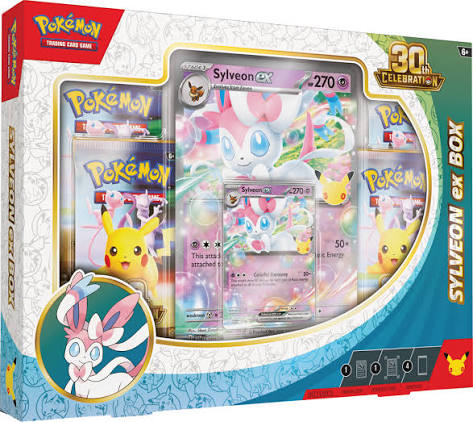 Pokémon Tcg: 30th Celebration Sylveon Ex Box (inglés) Inglés