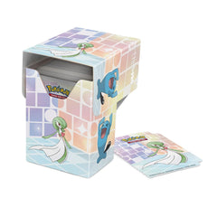 Ultra Pro - Gallery Series Trick Room Full View Deck Box® para Pokémon, diseño vibrante favorito del coleccionista, gran capacidad, duradero, resistente, caja de almacenamiento de tarjetas TCG,
