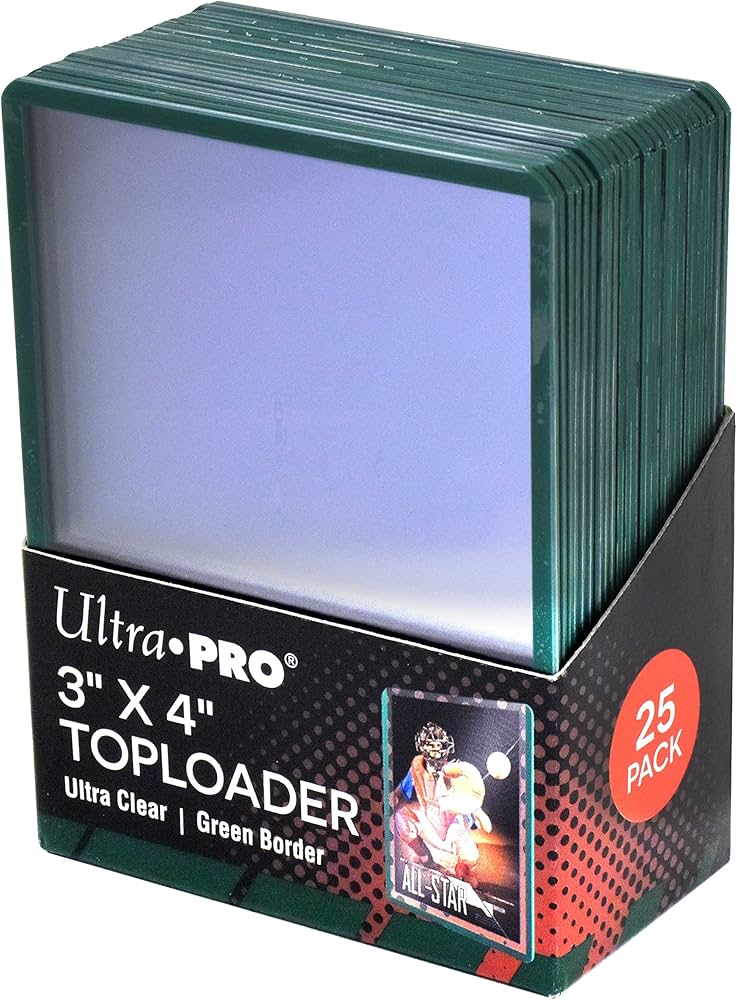 Fundas Standard Toploader Green Border