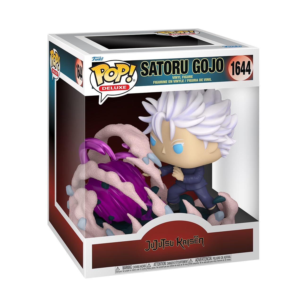 Funko POP! Deluxe: JJK - Satoru Gojo - (HT: Purple) - Jujutsu Kaisen - Figura de vinilo coleccionable - Idea de regalo - Producto oficial - para niños y adultos - Fans del anime - Figura modelo para