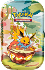 Pokemon TCG Escarlata y Violeta 8.5 Prismatic Evolutions Mini Lata - 1 Arte Aleatorio