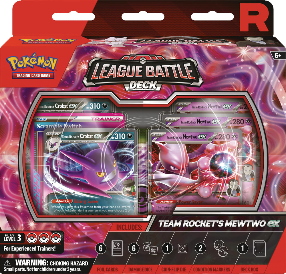 Pokémon TCG: Baraja de batalla de la ex liga Mewtwo de Team Rocket