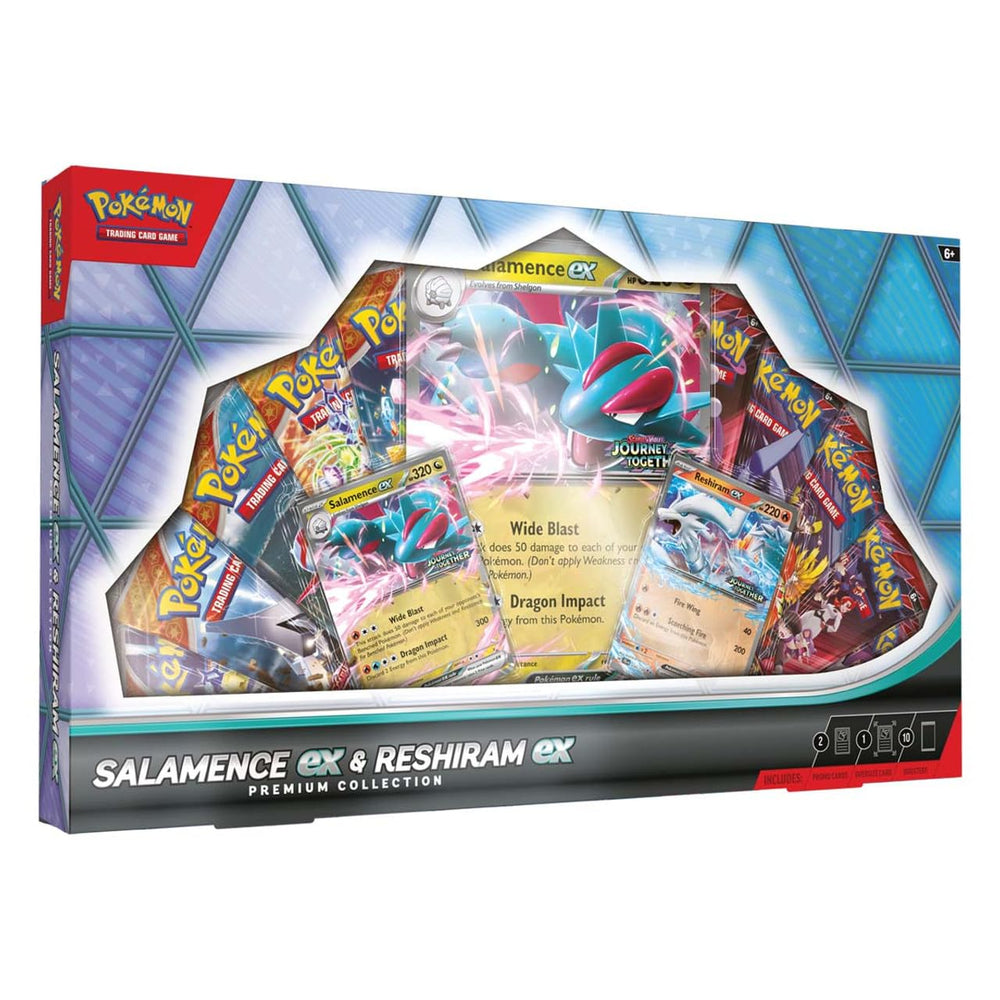 Pokemon TCG Salamence ex &amp Reshiram ex Premium Collection Box