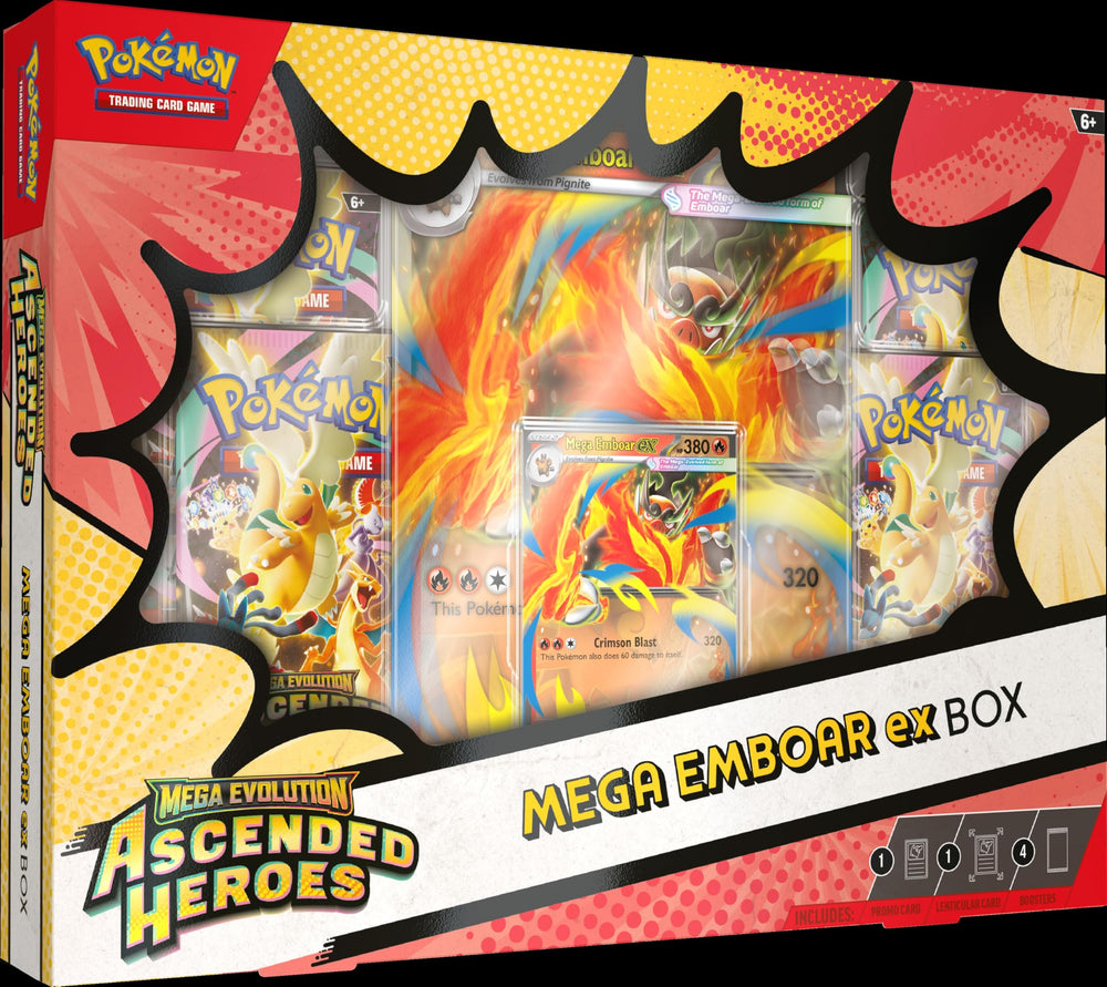Pokémon TCG: Mega Evolución: Ascended Heroes Mega Emboar ex Box
