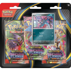 Pokemon TCG: Mega Evolutions Phantasmal Flames Paquete de 3 ampollas (promoción aleatoria)