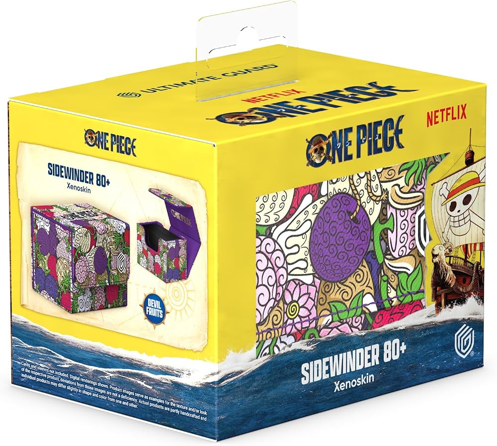 Netflix One Piece Card Game: Deck Case: Sidewinder 80+ Xenoskin — Devilfruit Pattern (3)