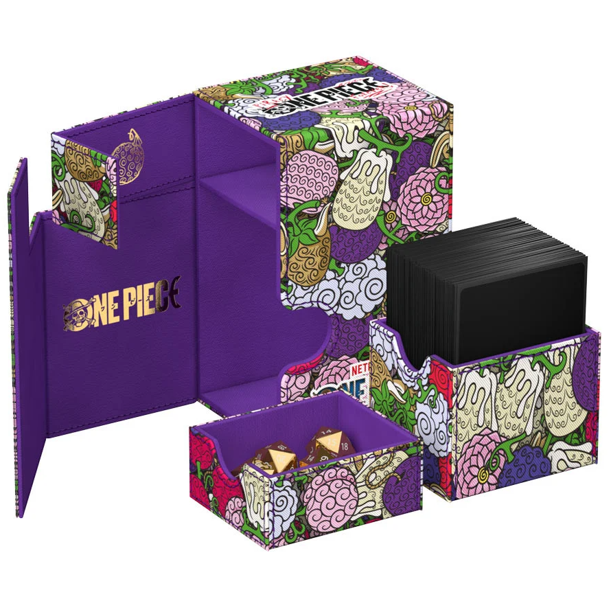 Netflix One Piece Card Game: Deck Case: Flip'n'Tray 80+ Xenoskin — Devil Fruit Patter (2)