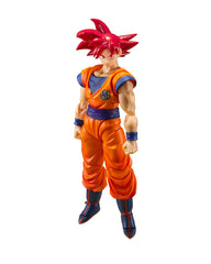 TAMASHII NATIONS - Dragon Ball Super - Super Saiyan Dios Son Goku -Saiyan Dios Infundido con la Luz de Corazones Justos- Figura de acción S.H.Figuarts