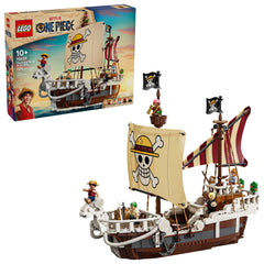 LEGO ONE Piece The Going Merry Pirate Ship Building Blocks - Pretend Play Adventure Toy for Boys &amp Girls, 10+ - Straw Hat Crew Toy Figures &amp Playset for Anime Fans - Gift Idea for Birthdays - 75639