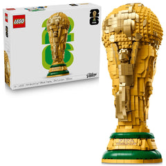LEGO Editions FIFA World Cup Official Trophy Building Set - Kit for Display in Bedroom, Home Office, Book Shelf - Soccer Fans Collectible - W/World Cup 2026 Minifigure - Gift for Fans - 43020