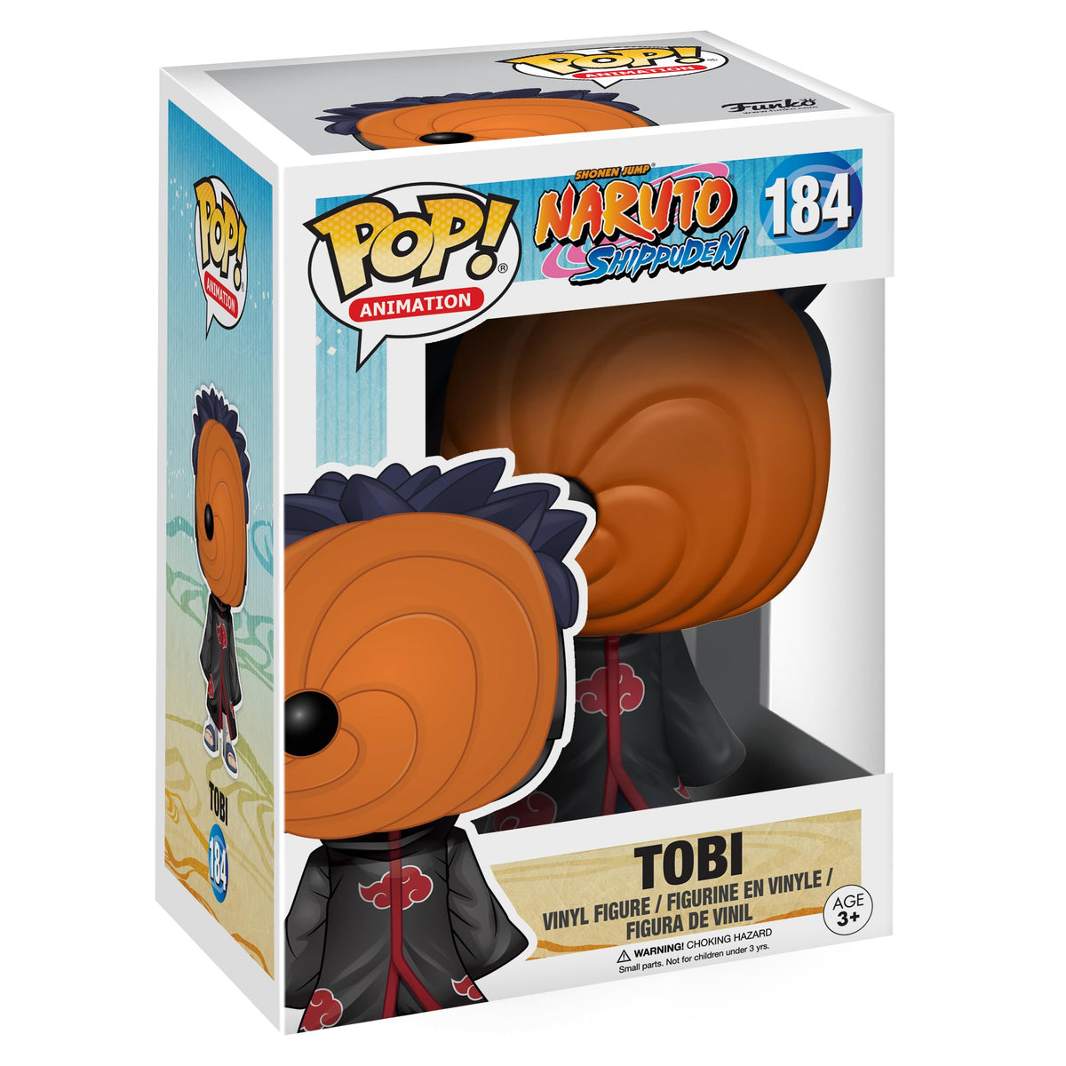Funko POP Anime: Figura de juguete de Tobi de Naruto Shippuden, multicolor, talla única
