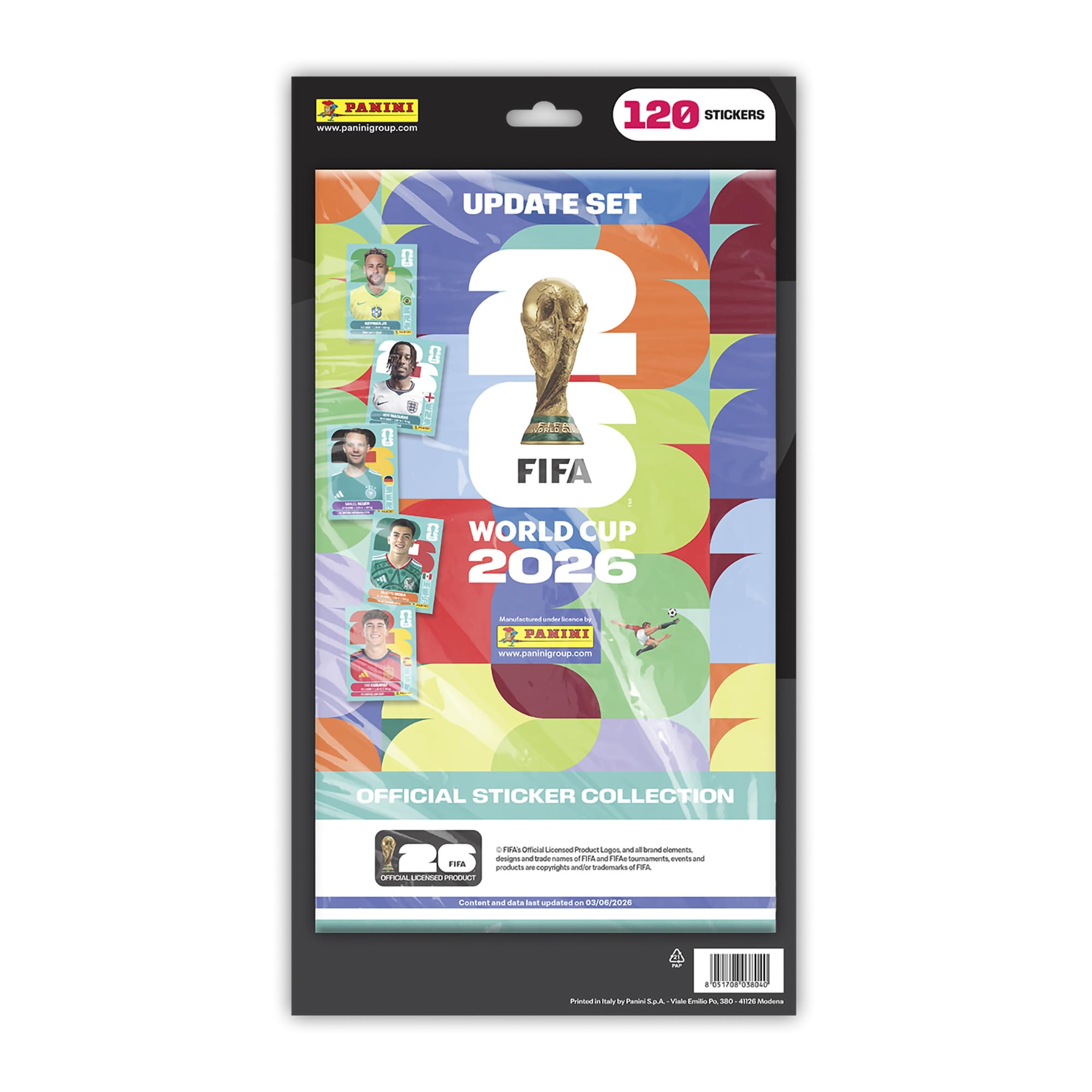 FIFA World Cup Mundial Panini 2026 Sticker Collection Update Set