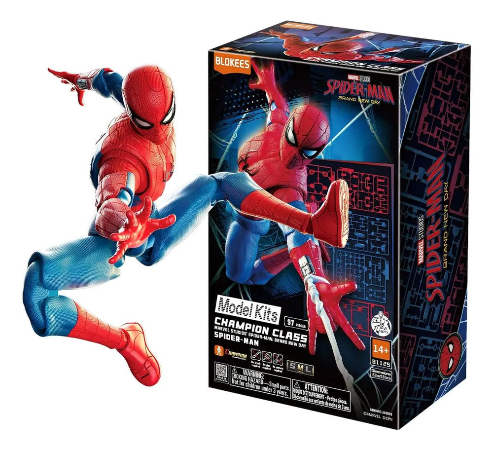 Marvel Heros, Spider-Man Brand New Day, clase de campeón, kit de modelo, requiere montaje, 97 piezas, a partir de 14 años