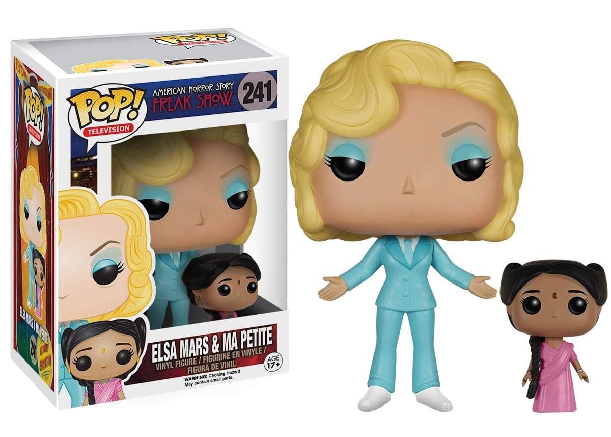 Funko POP TV: American Horror Story - Temporada 4 - Figura de vinilo de Elsa Mars y Ma Petite Vaulted