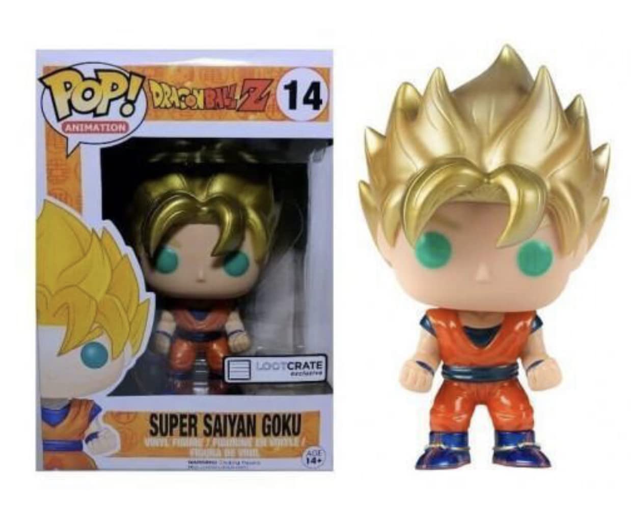 Goku Super Saiyayin metálico exclusivo del animé Dragonball Z