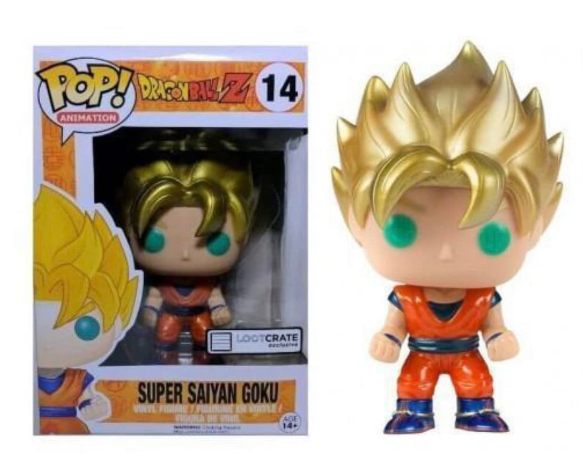 Goku Super Saiyayin metálico exclusivo del animé Dragonball Z