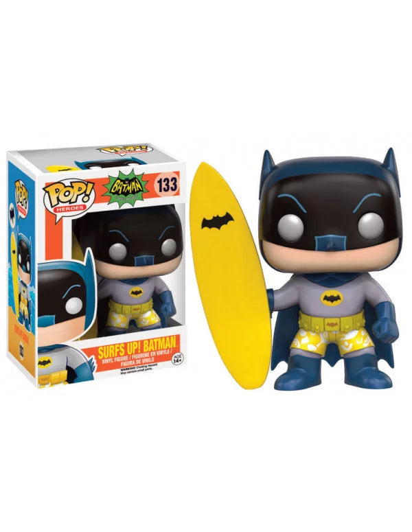 Funko Batman 1966 TV Series POP Heroes Surfs Up Batman Vinyl Figure 133 - Vaulted