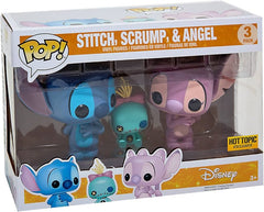Funko Pop! Vinyl: Disney 3 Pack - Stitch, Angel &amp Scrump - Hot Topic Exclusive