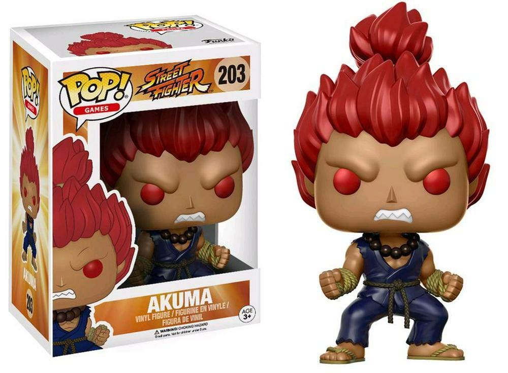Funko Pop Games Street Fighter Boss Akuma Figura de vinilo Edición limitada exclusiva n°. 203 - Vaulted
