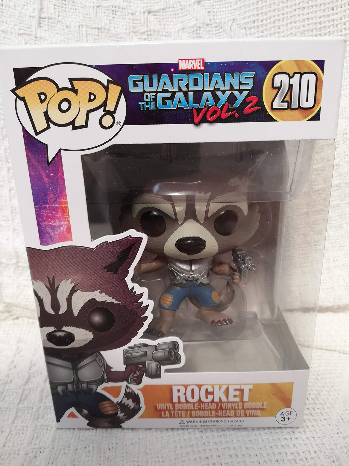 Funko Vinilo Pop Marvel Guardianes de la Galaxia Vol. 2 Rocket Raccoon Exclusive Bobblehead Figura 210