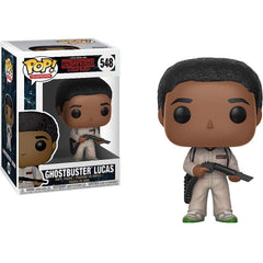 Figura coleccionable de Lucas cazafantasmas de Stranger Things, de la marca Funko
