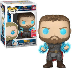 Funko POP Marvel: Thor Ragnarok Thor con Odin Force Figura coleccionable 30754, multicolor