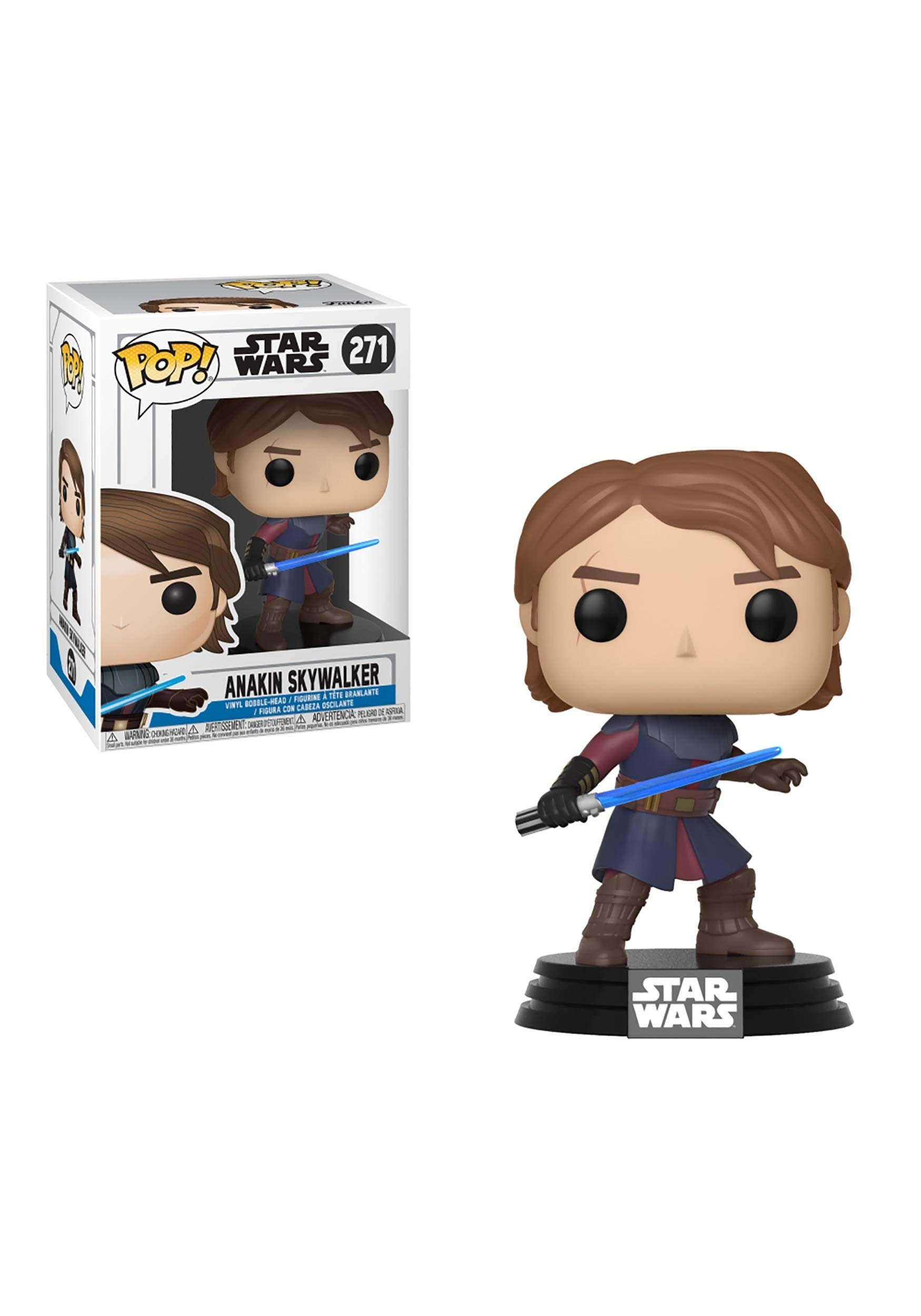 Funko Pop Star Wars: Clone Wars - Figura coleccionable de Anakin Skywalker, multicolor